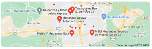 fletes y mudanzas en Celaya Guanajuato 24 horas