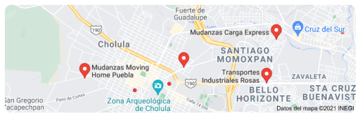 fletes y mudanzas en Cholula Puebla 24 horas