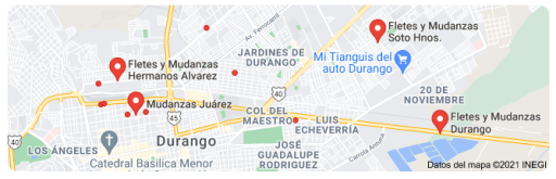 fletes y mudanzas en General Simón Bolívar Durango 24 horas