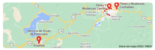 fletes y mudanzas en Pátzcuaro Michoacán 24 horas