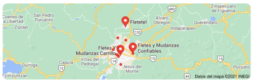 fletes y mudanzas en Tarímbaro Michoacán 24 horas