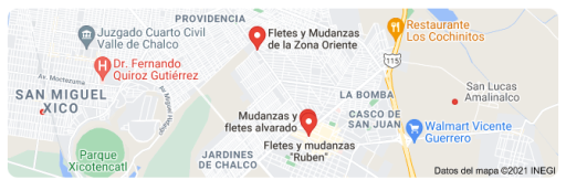 fletes y mudanzas en Chalco Estado de México 24 horas