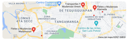 fletes y mudanzas en Ébano San Luis Potosí 24 horas