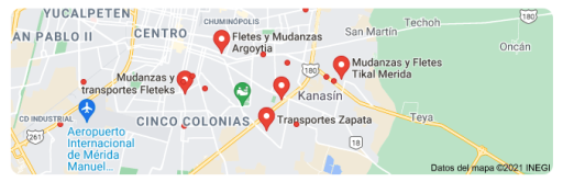 fletes y mudanzas en Kanasín Yucatán 24 horas