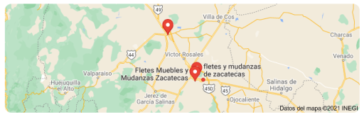 fletes y mudanzas en Pinos Zacatecas 24 horas