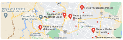 fletes y mudanzas en Santa María del Río San Luis Potosí 24 horas