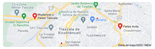fletes y mudanzas en Zacatelco Tlaxcala 24 horas